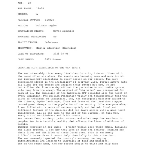 screenshot of testimony 1608