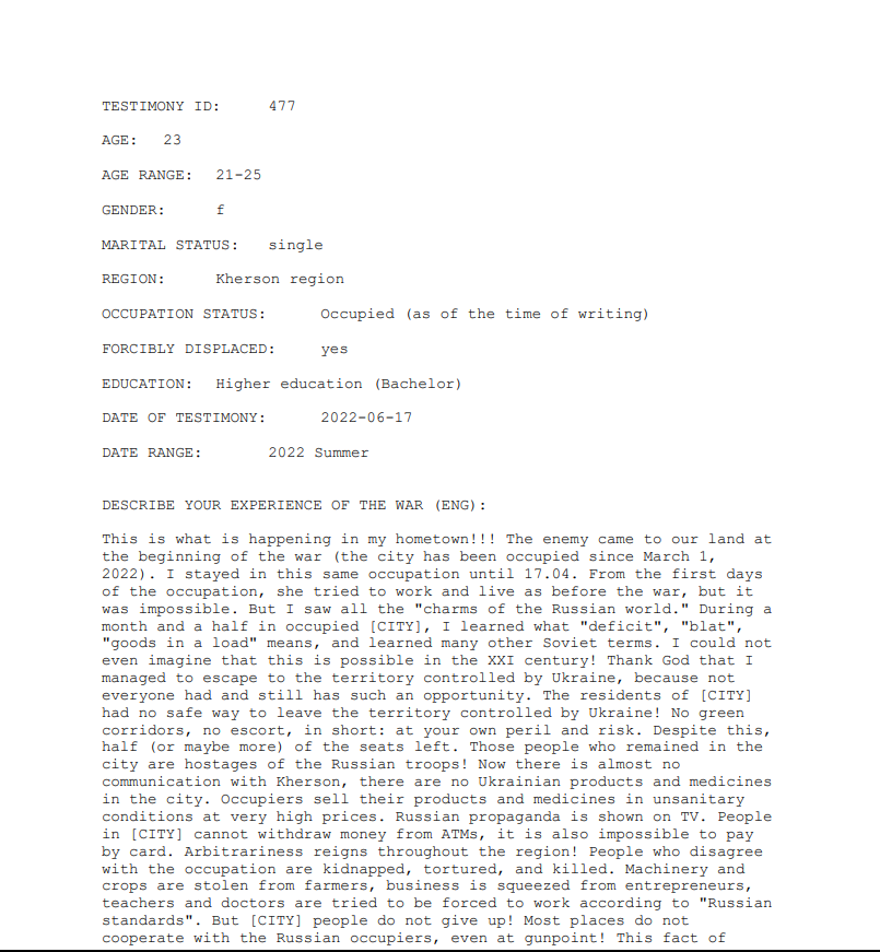 Testimony 477