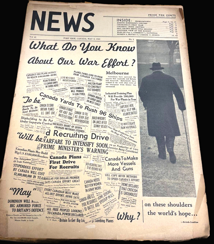  NEWS "What Do You Know About Our War Effort" 1941 