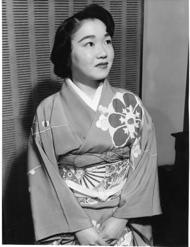 [Margaret Lyons in traditional Japanese garment]