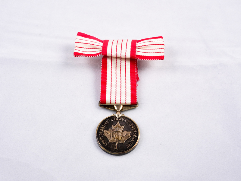 [Canadian Centennial Medal to Margaret Lyons]