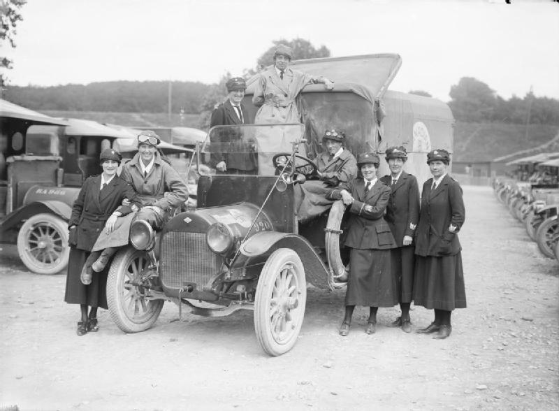 Voluntary Aid Detachment with Canadian Redcross Ambulance 