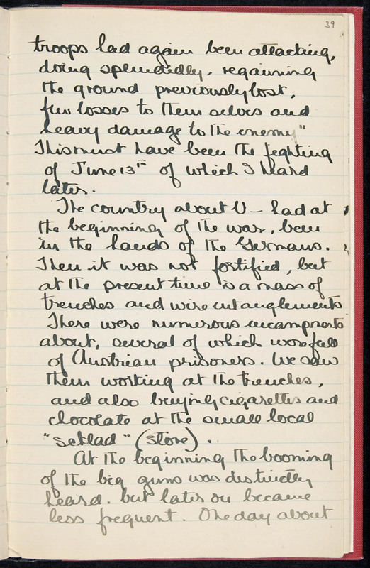 Dorothy Cotton Diary Page