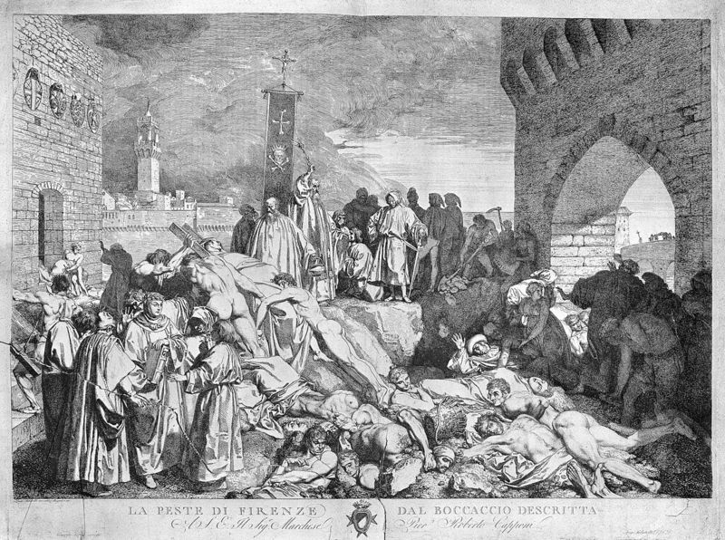 The Plague of Florence in 1348,  as Described in Boccaccio's Decameron