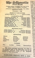 Masthead of the Silhouette 1946