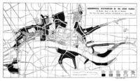 Chart of distribution of the Great Plague, 1665