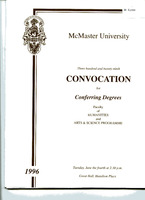 1996 Convocation Programme