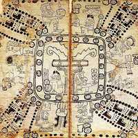 Pages 75 and 76 of the Madrid Codex (Cosmogram)