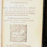Tudela: Title Page