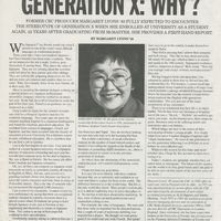 [Margaret Lyons Commentary on Generation X on Mac Times Newspaper]