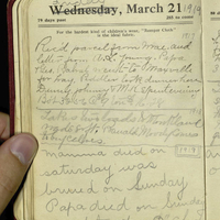 Mary Josephine McDonald Diary Entry, 21/03/1919