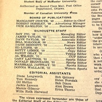 Masthead of the Silhouette 1948