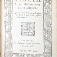 Biblia: Title Page