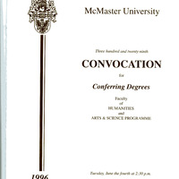 1996 Convocation Programme