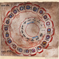 Painting of the Tzolk'in Cycle by Patricia Martin Morales