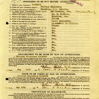 William Hilborn Attestation Papers