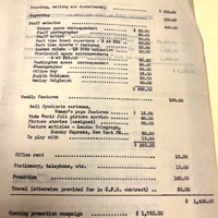 Weekly Operation Costs for NEWS