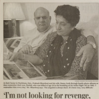 Not looking for revenge